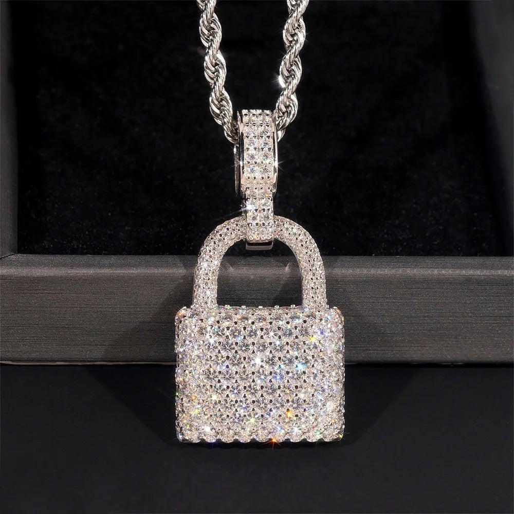 Moissanite Marquise Cut Lock Chain