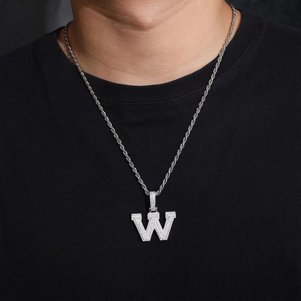Moissanite A-Z Letter Pendant