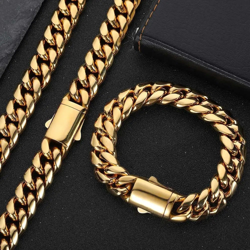 Miami Cuban Link Chain 14K/18K Gold Plated