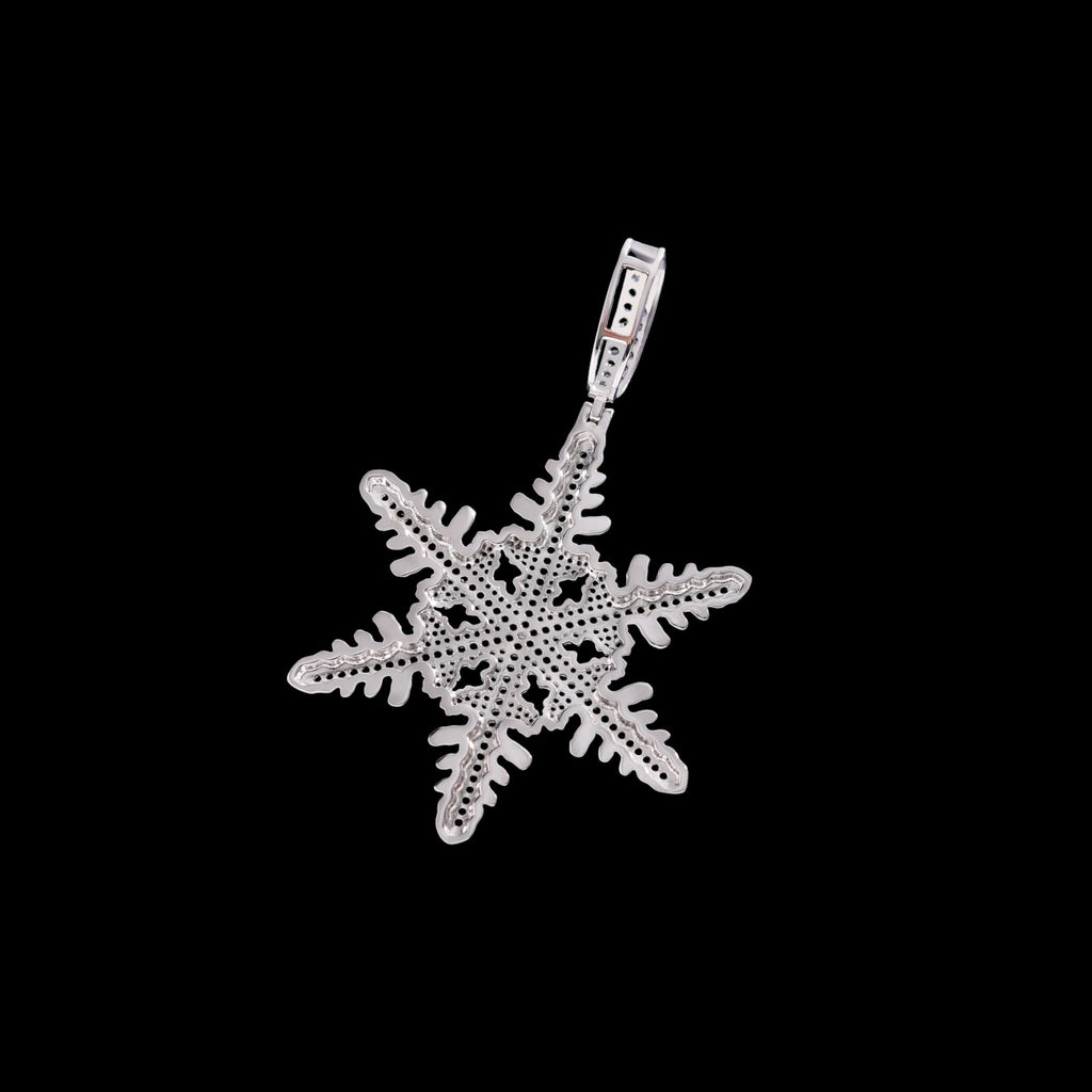 Moissanite Snow Shape Pendant
