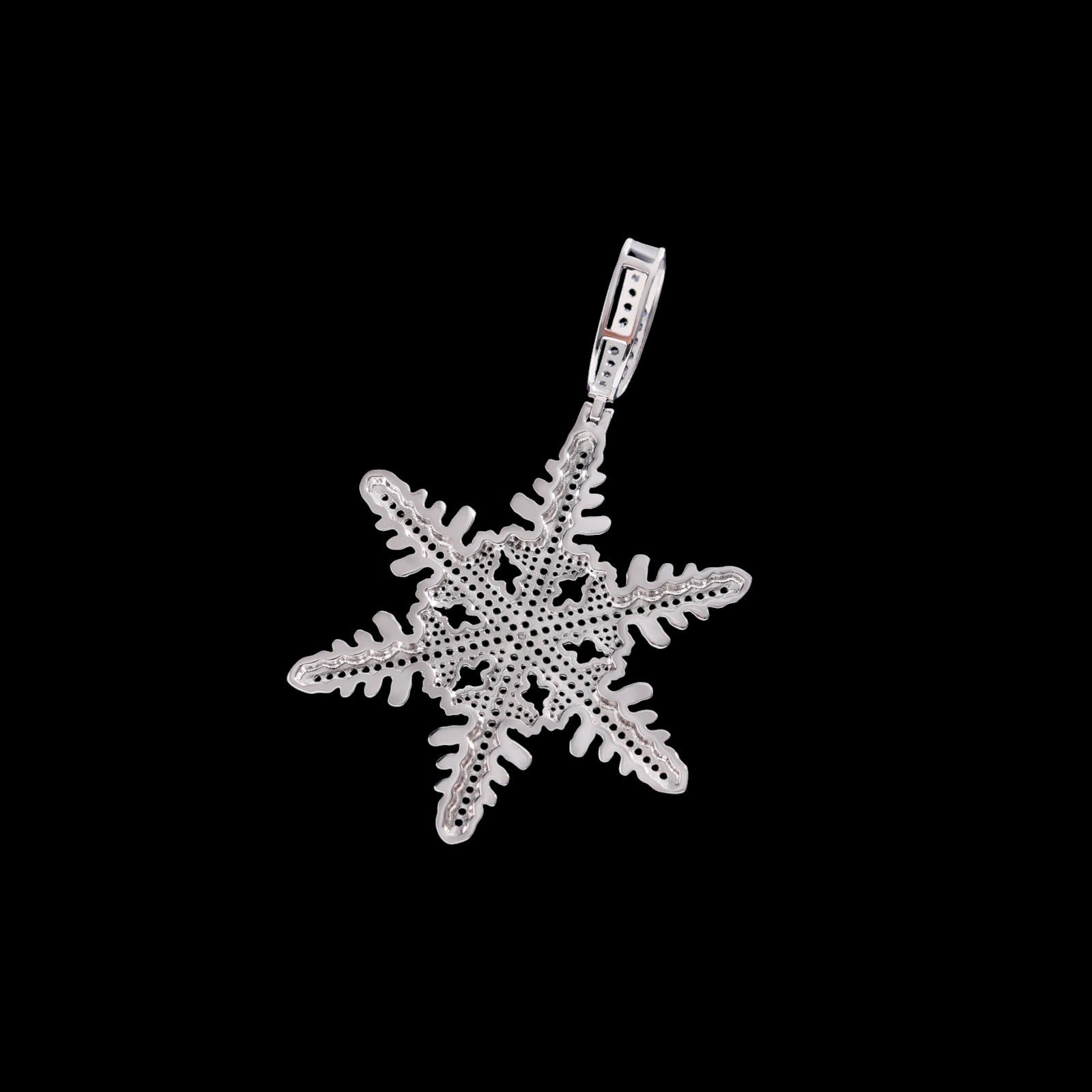Moissanite Snow Shape Pendant