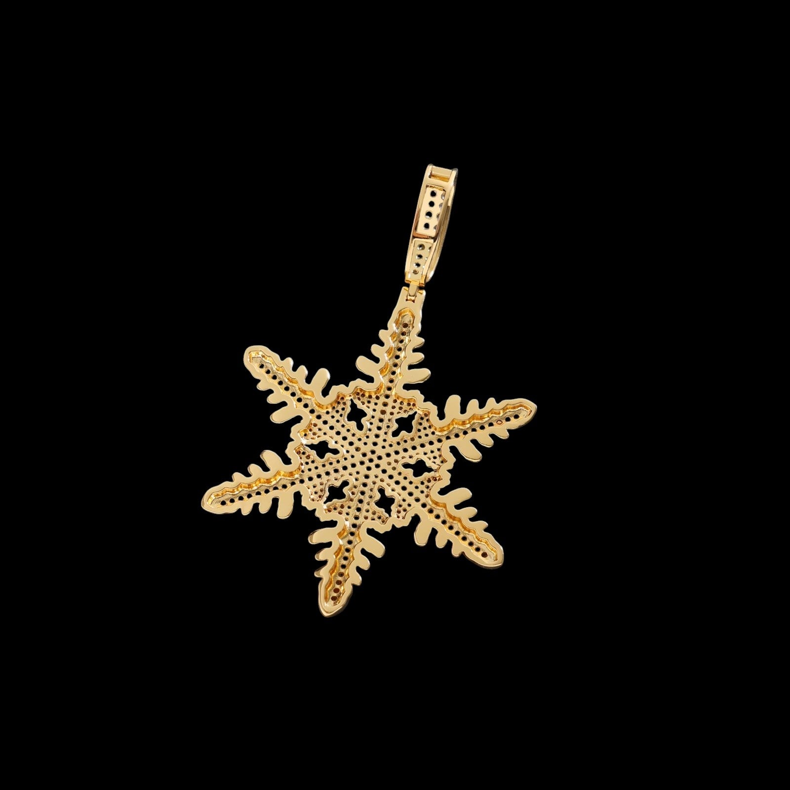 Moissanite Snow Shape Pendant
