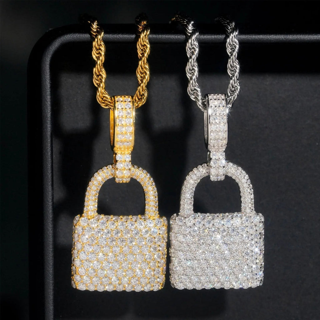Moissanite Marquise Cut Lock Chain