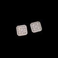 Moissanite 11mm Square Stud Earrings