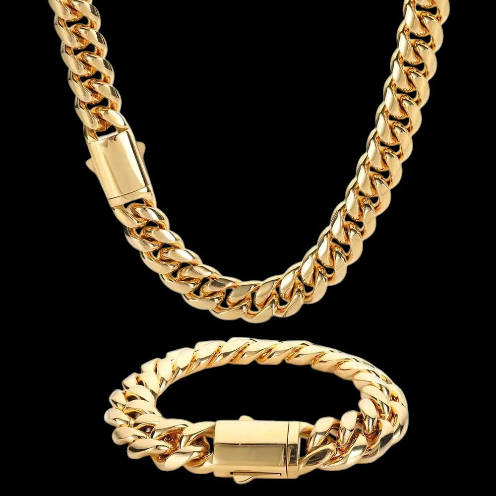 14K/18K Gold Plated Cuban Bracelet