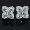 Moissanite Clover Stud Marquise Cut Earrings