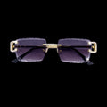 Purple Iced out Designer Glasses